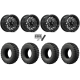 EFX MotoRally 28x10-15 Tires on MSA M53 Bolo Gloss Black Milled Beadlock Wheels