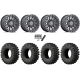 EFX MotoRavage XL 35x10-15 (8ply) Radial Tires on Fuel Cycle Gloss Gunmetal Wheels