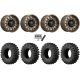 EFX MotoRavage XL 37x10-15 (8ply) Radial Tires on MSA M55 Commander Gloss Bronze Milled Wheels