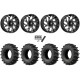 EFX MotoSlayer 50x10.5-24 Tires on Fuel Runner Gloss Black Milled Wheels