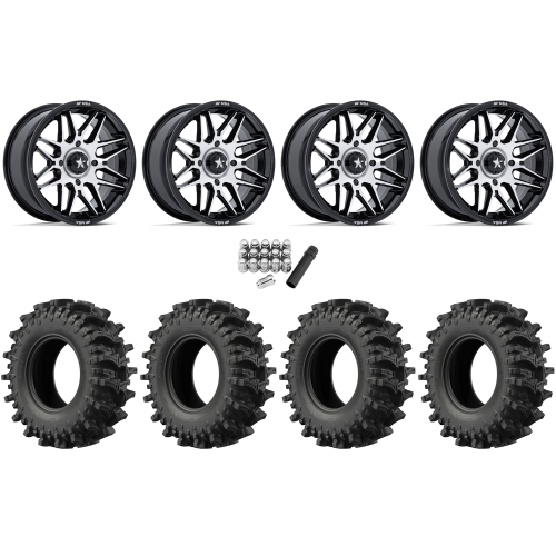 EFX MotoSlayer 28x9.5-14 Tires on MSA M52 Radar Machined Wheels