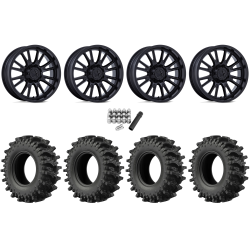 EFX MotoSlayer 33x9.5-20 Tires on MSA M51 Thunderlips Matte Black Wheels