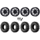 EFX MotoSlayer 35x9.5-24 Tires on MSA M51 Thunderlips Matte Black Wheels