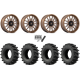 EFX MotoSlayer 35x9.5-24 Tires on MSA M55 Commander Gloss Bronze Milled Wheels