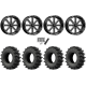 EFX MotoSlayer 45x10.5-24 Tires on MSA M34 Flash Gloss Black Milled Wheels