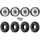 EFX MotoSlayer 45x10.5-24 Tires on MSA M45 Portal Gloss Black Milled Wheels