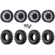 EFX MotoSlayer 50x10.5-24 Tires on MSA M50 Clubber Gloss Black Wheels