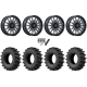 EFX MotoSlayer 50x10.5-24 Tires on MSA M55 Commander Matte Gunmetal Wheels