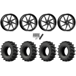 EFX MotoSlayer 33x9.5-20 Tires on American Force K04 Camino Black Forged Wheels
