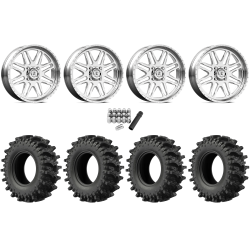 EFX MotoSlayer 33x9.5-20 Tires on American Force K07 Energy Polished Forged Wheels