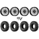 EFX MotoSlayer 50x10.5-24 Tires on American Force K10 Trace Black Forged Wheels