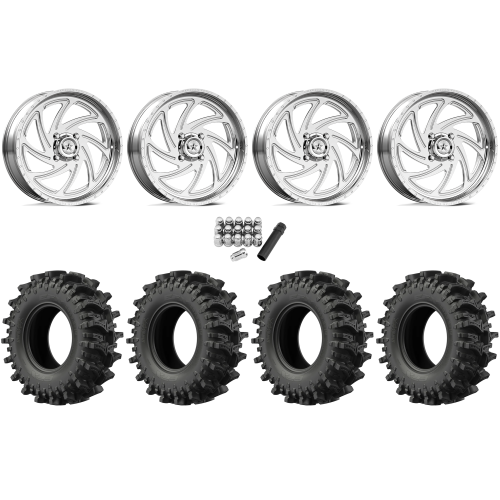 EFX MotoSlayer 50x10.5-24 Tires on American Force K11 Seven Polished Forged Wheels