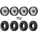 EFX MotoSlayer 50x10.5-24 Tires on American Force K13 Invader Black Forged Wheels