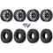 EFX MotoCrusher 32x10-15 Tires on MSA M50 Clubber Matte Black DDT Wheels