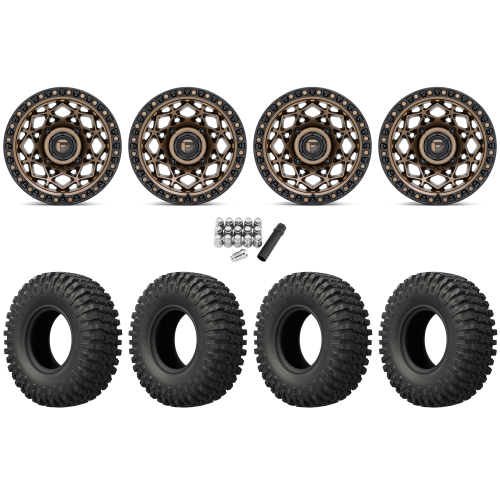 EFX MotoCrusher 37x10-15 Tires on Fuel Unit Matte Bronze Wheels EFX MotoCrusher 37x10-15 Tires on Fuel Unit Matte Bronze Wheels
