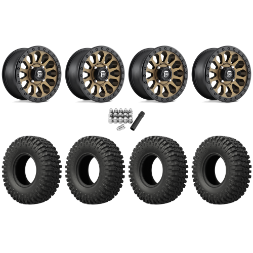 EFX MotoCrusher 37x10-15 Tires on Fuel Vector Matte Bronze Wheels EFX MotoCrusher 37x10-15 Tires on Fuel Vector Matte Bronze Wheels