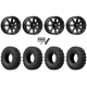EFX MotoCrusher 37x10-15 Tires on MSA M33 Clutch Satin Black Wheels