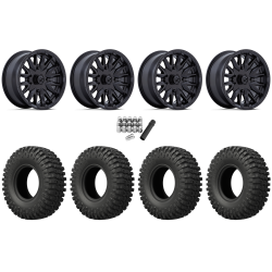 EFX MotoCrusher 37x10-15 Tires on MSA M49 Creed Matte Black Wheels