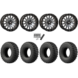 EFX MotoRally 32x10-15 Tires on High Lifter HL25 Dark Tint Grey Wheels