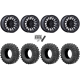 EFX MotoRavage 32x10-15 (8ply) Radial Tires on Fuel Rincon Blackout Beadlock Wheels