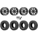 EFX MotoRavage 30x10-15 (8ply) Radial Tires on MSA M31 Lok2 Satin Black Beadlock Wheels