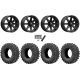EFX MotoRavage 30x10-15 (8ply) Radial Tires on MSA M33 Clutch Satin Black Wheels