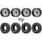 EFX MotoRavage 30x10-15 (8ply) Radial Tires on MSA M38 Brute Machined Wheels