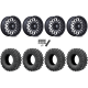 EFX MotoRavage 30x10-15 (8ply) Radial Tires on MSA M50 Clubber Matte Black DDT Wheels