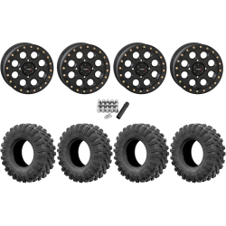 EFX MotoRavage 30x10-15 (8ply) Radial Tires on System 3 Offroad SB-7 Matte Black Beadlock Wheels