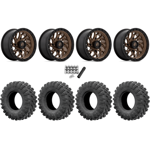 EFX MotoRavage 30x10-15 (8ply) Radial Tires on Fuel Runner Matte Bronze Wheels