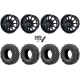 EFX MotoRavage 32x10-15 (8ply) Radial Tires on Frontline 762 Gloss Black Wheels