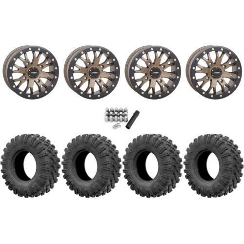 EFX MotoRavage 32x10-15 (8ply) Radial Tires on System 3 Offroad ST-3 Bronze Wheels