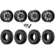 EFX MotoRavage XL 32x10-15 (8ply) Radial Tires on Fuel Maverick Matte Black Milled Wheels