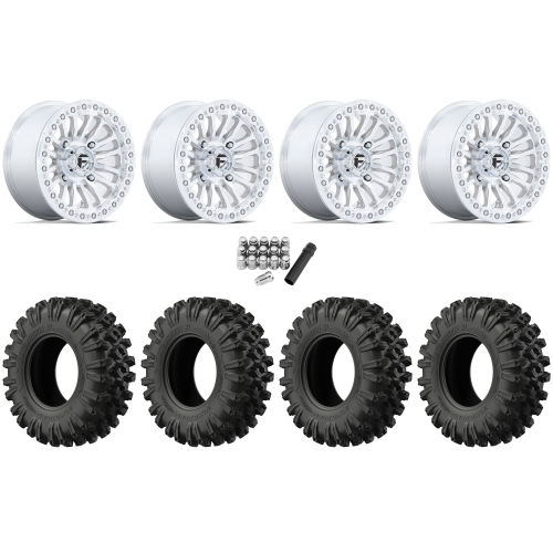 EFX MotoRavage XL 35x10-15 (8ply) Radial Tires on Fuel Rincon Machined Beadlock Wheels