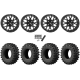 EFX MotoRavage XL 35x10-15 (8ply) Radial Tires on ITP Hurricane Satin Black Wheels