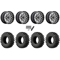 EFX MotoRavage XL 32x10-15 (8ply) Radial Tires on MSA M45 Portal Machined Wheels