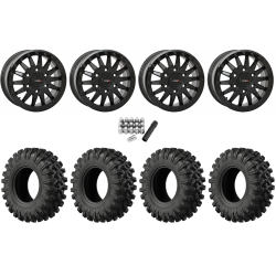 EFX MotoRavage XL 32x10-15 (8ply) Radial Tires on System 3 Offroad SB-8 Gloss Black Beadlock Wheels