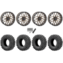 EFX Motoravage 35x10-20 Tires on System 3 Offroad ST-3 Bronze Wheels