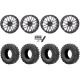 EFX Motoravage 35x10-20 Tires on System 3 Offroad ST-3 Matte Gunmetal Wheels