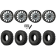 EFX MotoCrusher 32x10-15 Tires on SB-8 Brushed Grey Beadlock Wheels