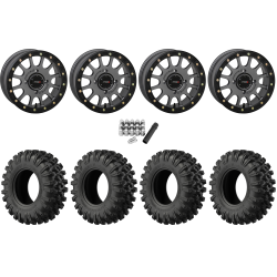 EFX MotoRavage XL 32x10-15 (8ply) Radial Tires on System 3 Offroad SB-5 Gunmetal Grey Beadlock Wheels