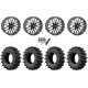 EFX MotoSlayer 35x9.5-20 Tires on System 3 Offroad ST-3 Matte Black Wheels