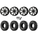 EFX MotoSlayer 40x10.5-24 Tires on System 3 Offroad ST-7 Gloss Black Milled (24x9) Wheels