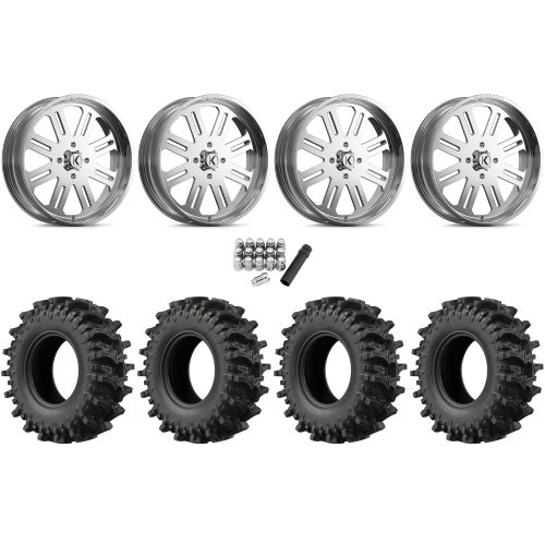 EFX MotoSlayer 45x10.5-24 Tires on KG1 Forged KU034 H8ter Polished Wheels