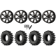 EFX MotoSlayer 50x10.5-24 Tires on System 3 Offroad ST-7 Gloss Black (24x9) Wheels