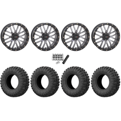 EFX Motoclaw 35x10-20 Tires on System 3 Offroad ST-3 Matte Gunmetal Wheels