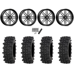 Frontline ACP 33x9.5-20 Tires on American Force K01 Summit Black Forged Wheels