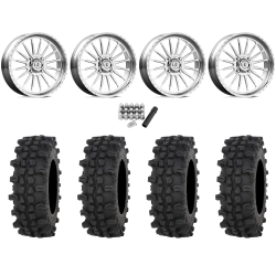 Frontline ACP 33x9.5-20 Tires on American Force K03 Alpine Polished Forged Wheels