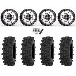 Frontline ACP 30x10-14 Tires on Frontline 556 Gloss Black & Machined Wheels