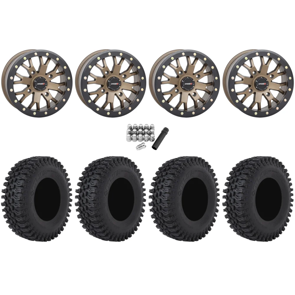 Frontline BDC 32x10-14 Tires on ST-3 Bronze Wheels, complete kit